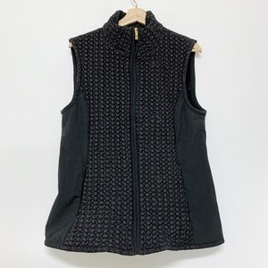Susan Graver Black Vest size Large